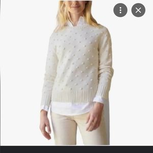 EUC Old Navy sweater white dots